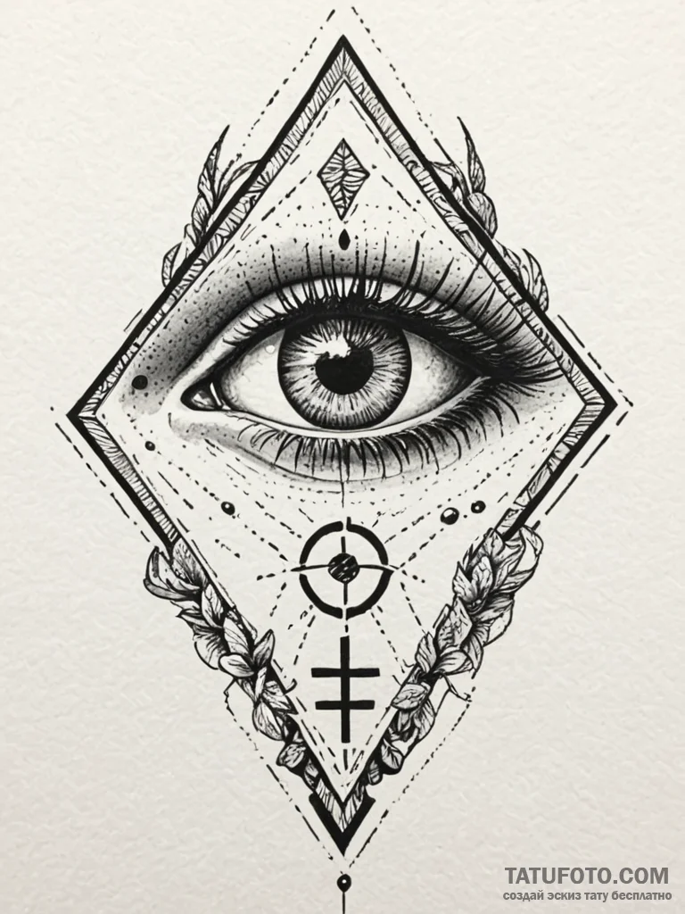 Lizard eye with runic markings, concept art f... - эскиз тату (№1751782561_0, 06.07.2025 06:16) — Tatufoto.com
