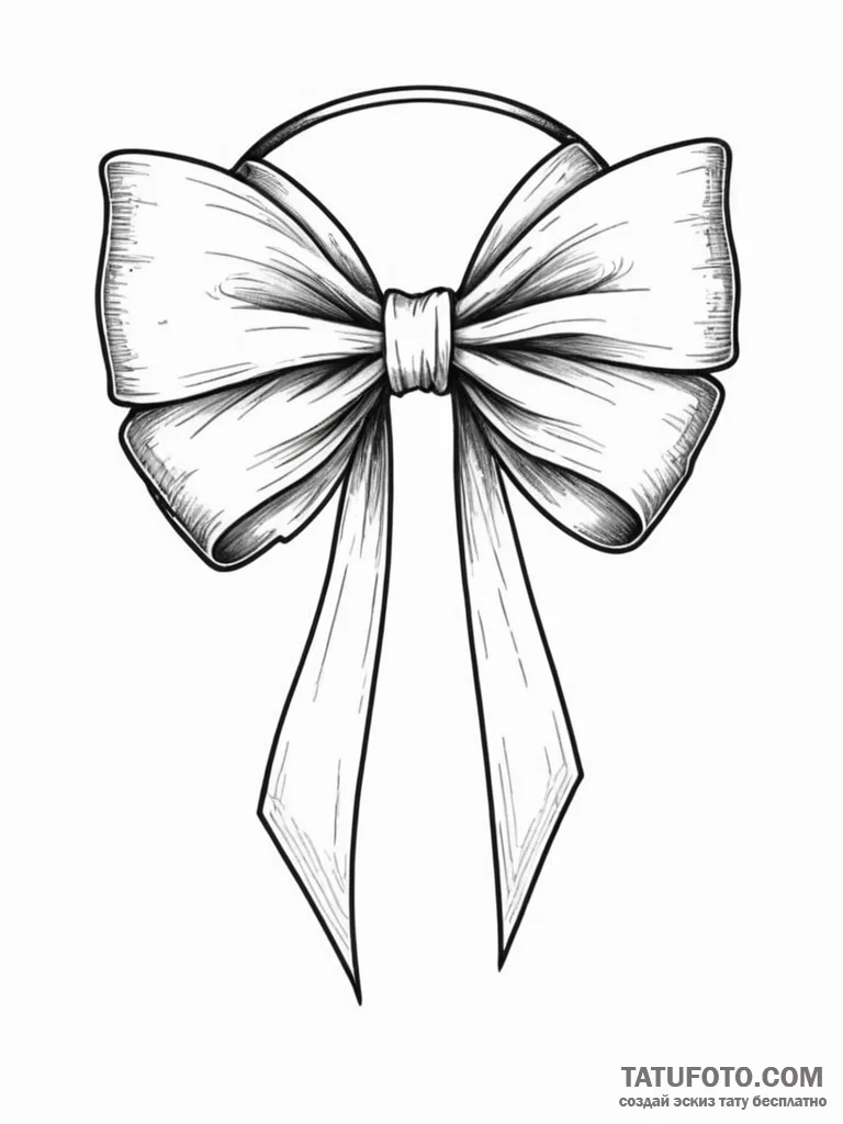Bow - эскиз тату (№1751784668_0, 06.07.2025 06:51) — Tatufoto.com