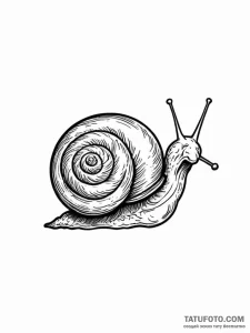Snail - эскиз тату (№1751785426_0, 06.07.2025 07:03) — Tatufoto.com