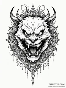 Animated book with sharp teeth, tattoo line a... - эскиз тату (№1751787789_0, 06.07.2025 07:43) — Tatufoto.com