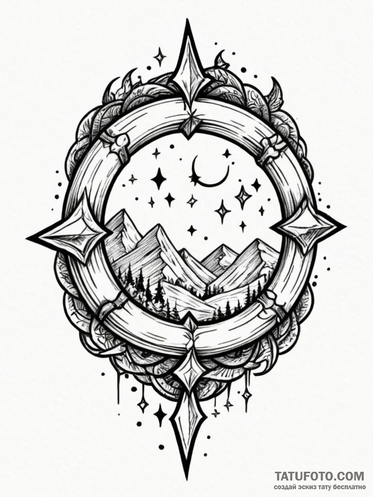 Kingр р†р вђљрівђћсћs ring devouring starligh... - эскиз тату (№1751792918_0, 06.07.2025 09:08) — Tatufoto.com
