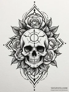 Black sun (symbol), ink illustration for tatt... - эскиз тату (№1751794187_0, 06.07.2025 09:29) — Tatufoto.com