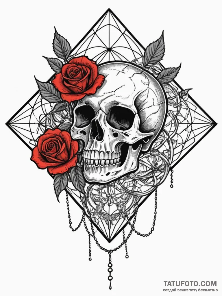 Kite caught in spectral net, tattoo flash she... - эскиз тату (№1751795115_0, 06.07.2025 09:45) — Tatufoto.com