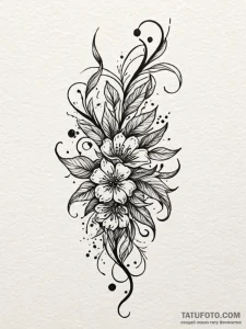 Onyx vine strangling relic, tattoo drawing ou... - эскиз тату (№1751796717_0, 06.07.2025 10:11) — Tatufoto.com