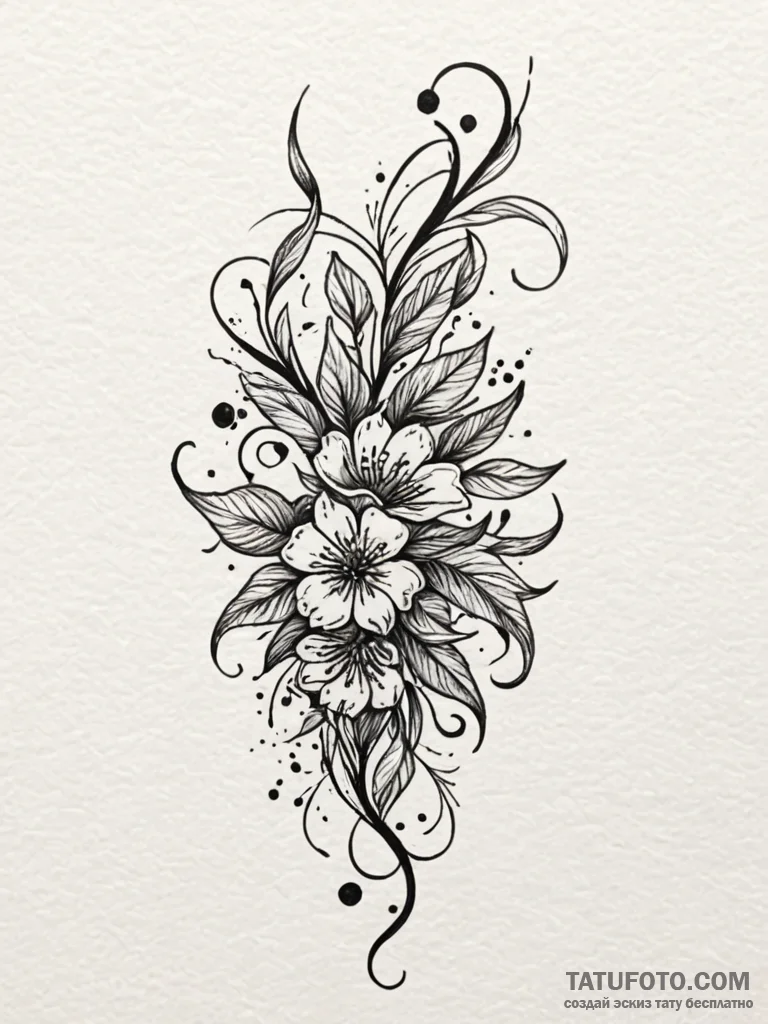 Onyx vine strangling relic, tattoo drawing ou… — эскиз тату (№1751796717_0, 06.07.2025 10:11) — Tatufoto.com