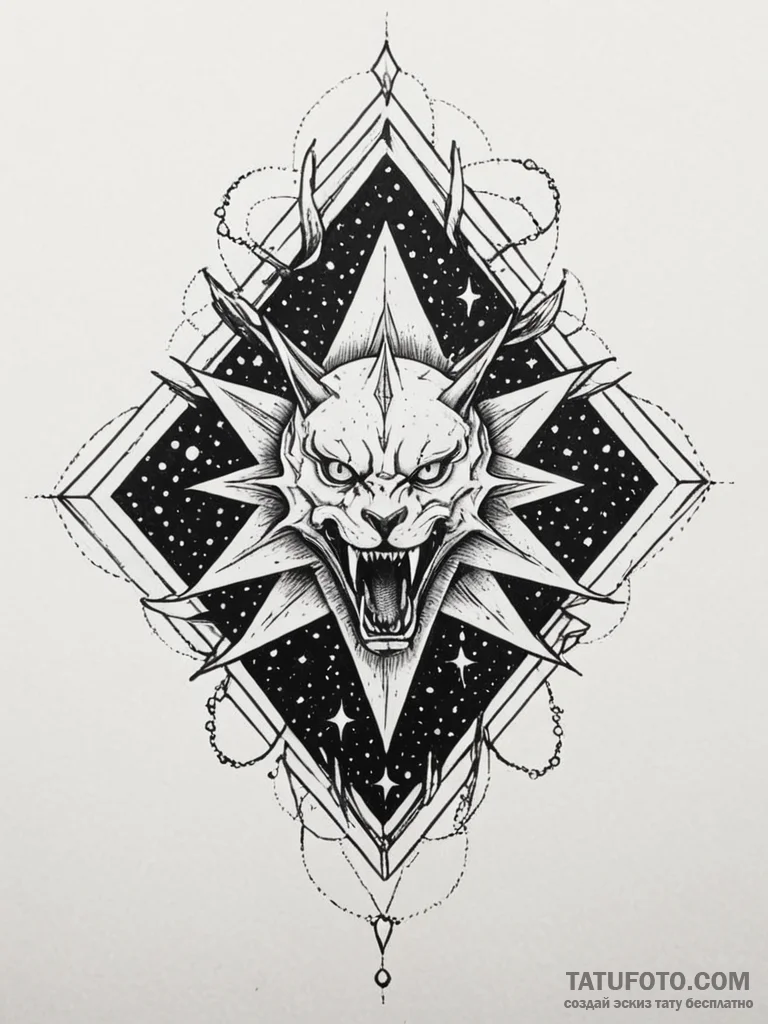 Obsidian crown devouring starlight, artistic... - эскиз тату (№1751797229_0, 06.07.2025 10:20) — Tatufoto.com