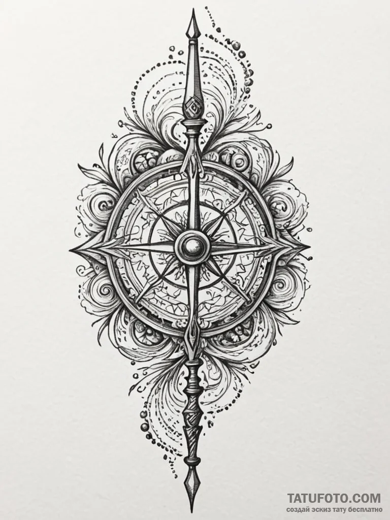 Rapier broken in battle, artistic tattoo sket… — эскиз тату (№1751797738_0, 06.07.2025 10:28) — Tatufoto.com
