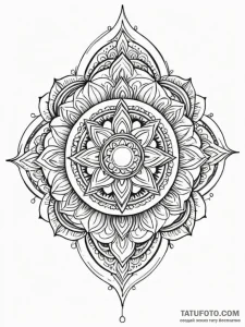 Opal ring floating in void, tattoo flash shee... - эскиз тату (№1751799020_0, 06.07.2025 10:50) — Tatufoto.com