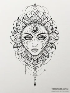 Notebook with a simple, profound sketch, conc... - эскиз тату (№1751799621_0, 06.07.2025 11:00) — Tatufoto.com