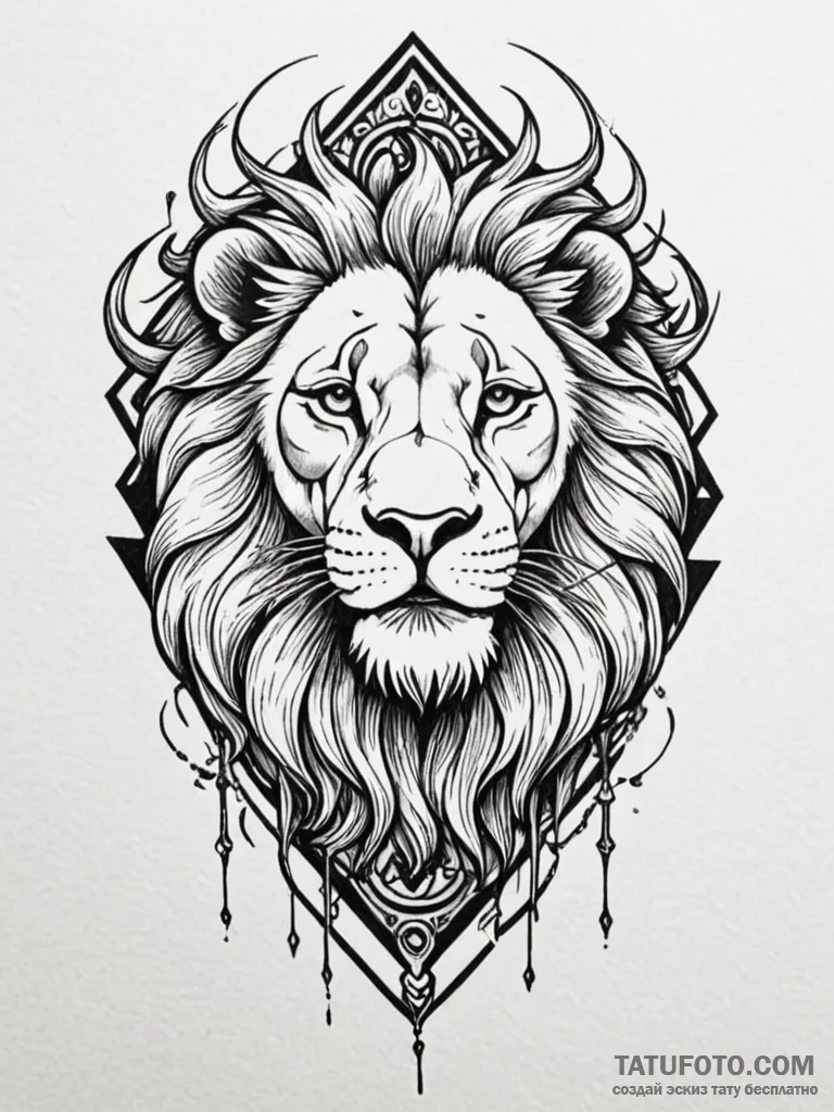 Lion claws raking through void, tattoo flash… — эскиз тату (№1751800385_0, 06.07.2025 11:13) — Tatufoto.com