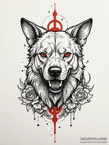 Cerberus, tattoo line art, moderately detaile... - эскиз тату (№1751809661_0, 06.07.2025 13:47) — Tatufoto.com