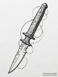 Trench knife from wwi, with "lest we forget"... - эскиз тату (№1751809834_0, 06.07.2025 13:50) — Tatufoto.com