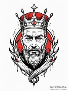 Hollow relic crowned with roots, artistic tat... - эскиз тату (№1751814894_0, 06.07.2025 15:14) — Tatufoto.com
