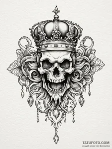 Silver crown devouring light, tattoo line art... - эскиз тату (№1751815312_0, 06.07.2025 15:21) — Tatufoto.com