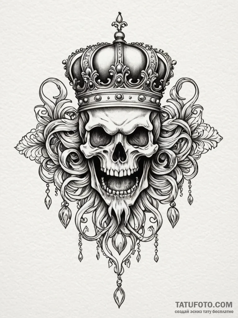 Silver crown devouring light, tattoo line art... - эскиз тату (№1751815312_0, 06.07.2025 15:21) — Tatufoto.com