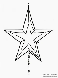 Five-pointed star - эскиз тату (№1751818094_0, 06.07.2025 16:08) — Tatufoto.com