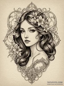 Web, ink illustration for tattoo, masterpiece... - эскиз тату (№1751818261_0, 06.07.2025 16:11) — Tatufoto.com