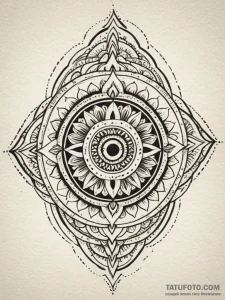Ethereal eye in obsidian mirror, tattoo flash... - эскиз тату (№1751818849_0, 06.07.2025 16:20) — Tatufoto.com