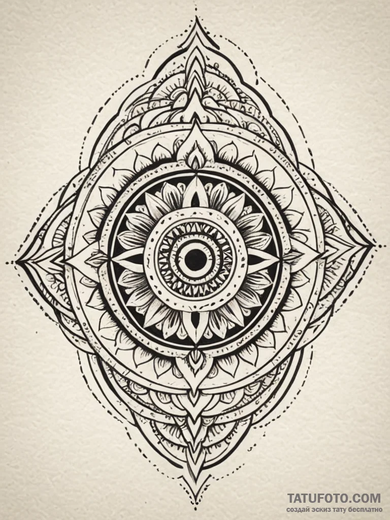 Ethereal eye in obsidian mirror, tattoo flash... - эскиз тату (№1751818849_0, 06.07.2025 16:20) — Tatufoto.com