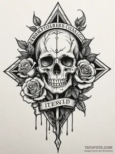 Burning wind tearing banners, artistic tattoo... - эскиз тату (№1751819352_0, 06.07.2025 16:29) — Tatufoto.com