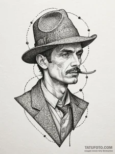 Merlin, artistic tattoo sketch, soft whip sha... - эскиз тату (№1751820402_0, 06.07.2025 16:46) — Tatufoto.com