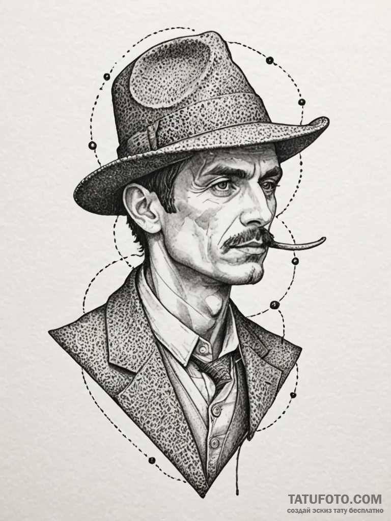 Merlin, artistic tattoo sketch, soft whip sha... - эскиз тату (№1751820402_0, 06.07.2025 16:46) — Tatufoto.com