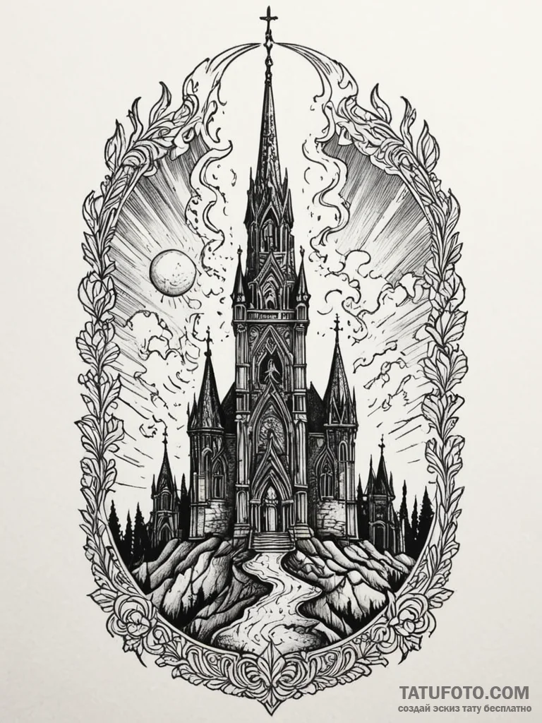 Kingр р†р вђљрівђћсћs relic beneath burning s... - эскиз тату (№1751820487_0, 06.07.2025 16:48) — Tatufoto.com