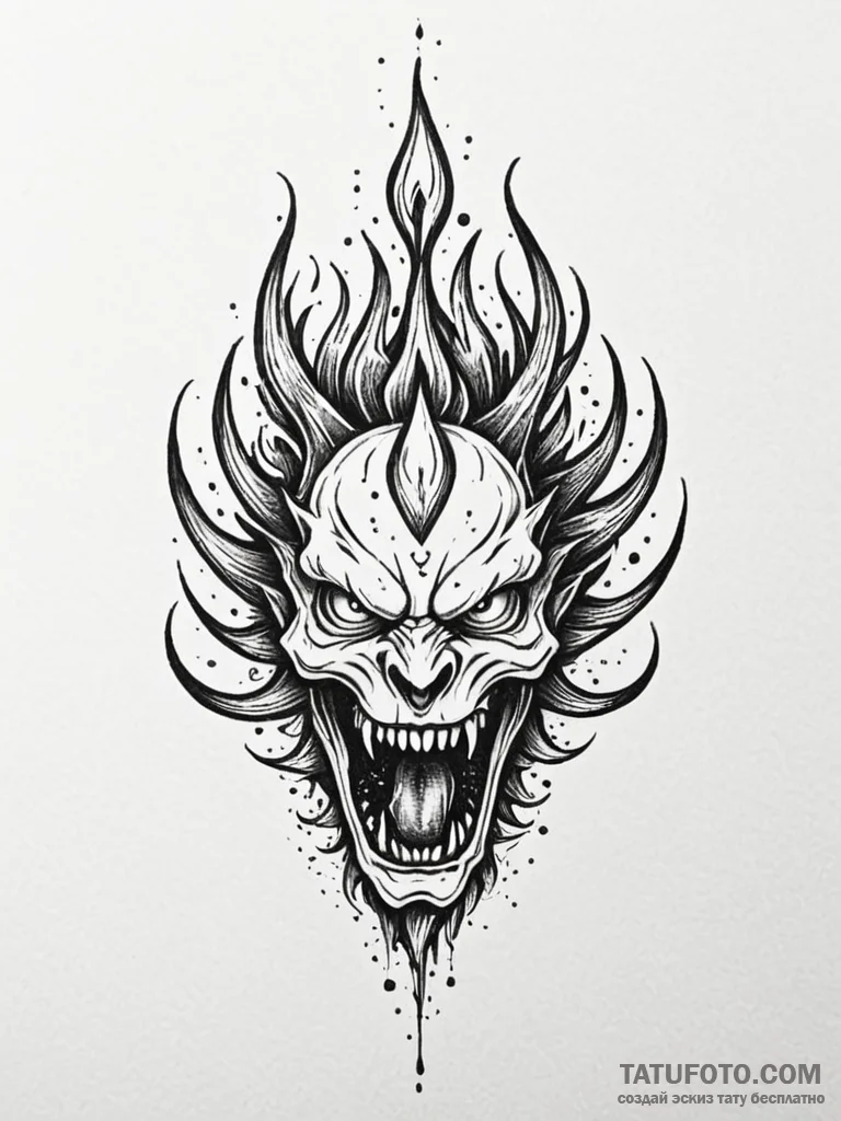 Umbra crown devouring flame, concept art for... - эскиз тату (№1751822807_0, 06.07.2025 17:26) — Tatufoto.com