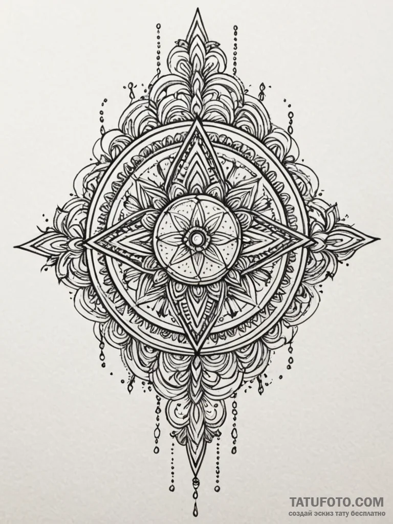 Haunted blade crowned in stars, tattoo sketch... - эскиз тату (№1751825336_0, 06.07.2025 18:08) — Tatufoto.com
