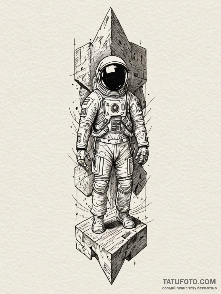 The monolith from 2001: a space odyssey, tatt... - эскиз тату (№1751826764_0, 06.07.2025 18:32) — Tatufoto.com