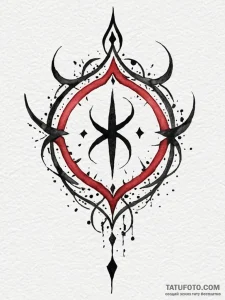 Lilith's sigil, tattoo sketch design, waterco... - эскиз тату (№1751827606_0, 06.07.2025 18:46) — Tatufoto.com