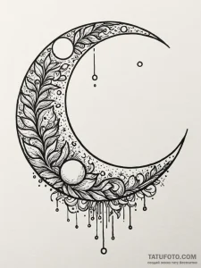 Moon, tattoo flash sheet design, vibrant colo... - эскиз тату (№1751829121_0, 06.07.2025 19:12) — Tatufoto.com