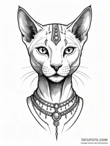 Bastet - эскиз тату (№1751831229_0, 06.07.2025 19:47) — Tatufoto.com