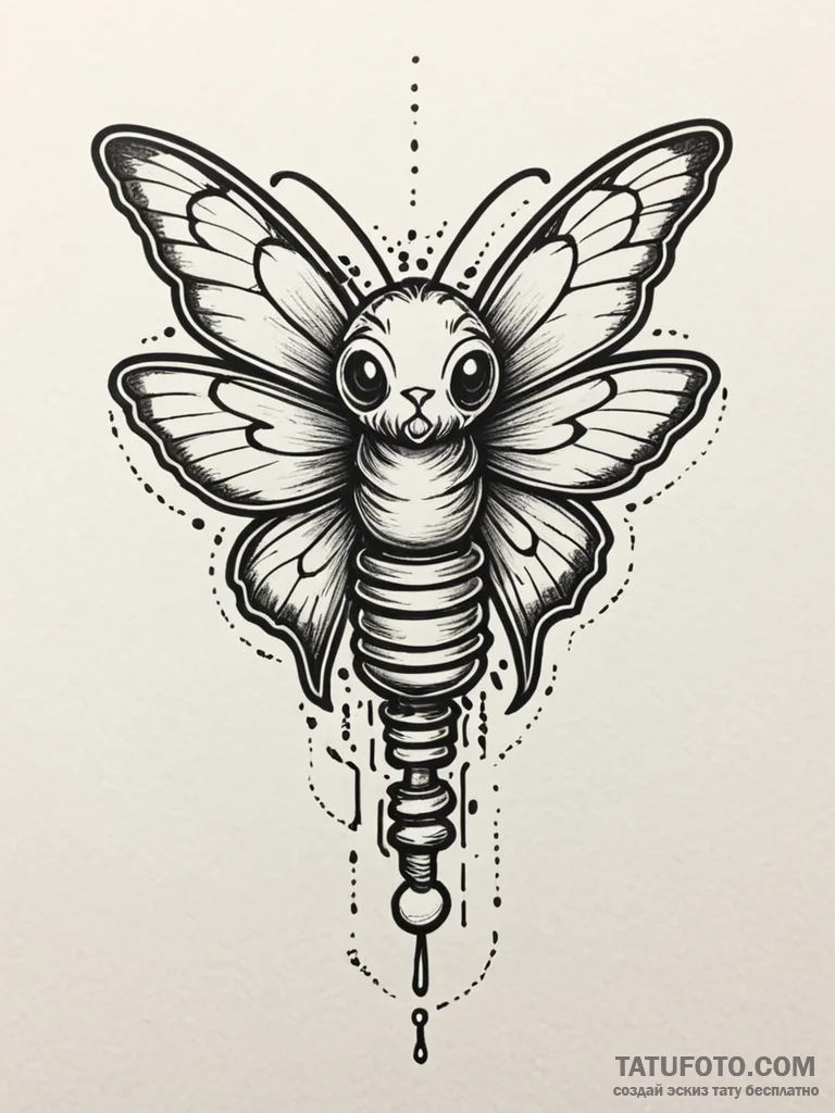 Lightbulb containing a single, living moth, t... - эскиз тату (№1751833513_0, 06.07.2025 20:25) — Tatufoto.com