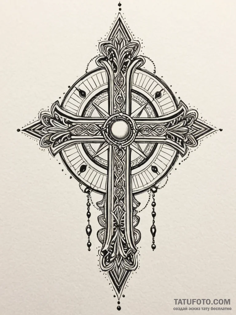 Needle relic crowned with bone, tattoo drawin... - эскиз тату (№1751833598_0, 06.07.2025 20:26) — Tatufoto.com