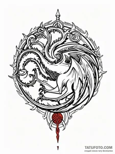 A house sigil from game of thrones (e.g., sta... - эскиз тату (№1751833682_0, 06.07.2025 20:28) — Tatufoto.com