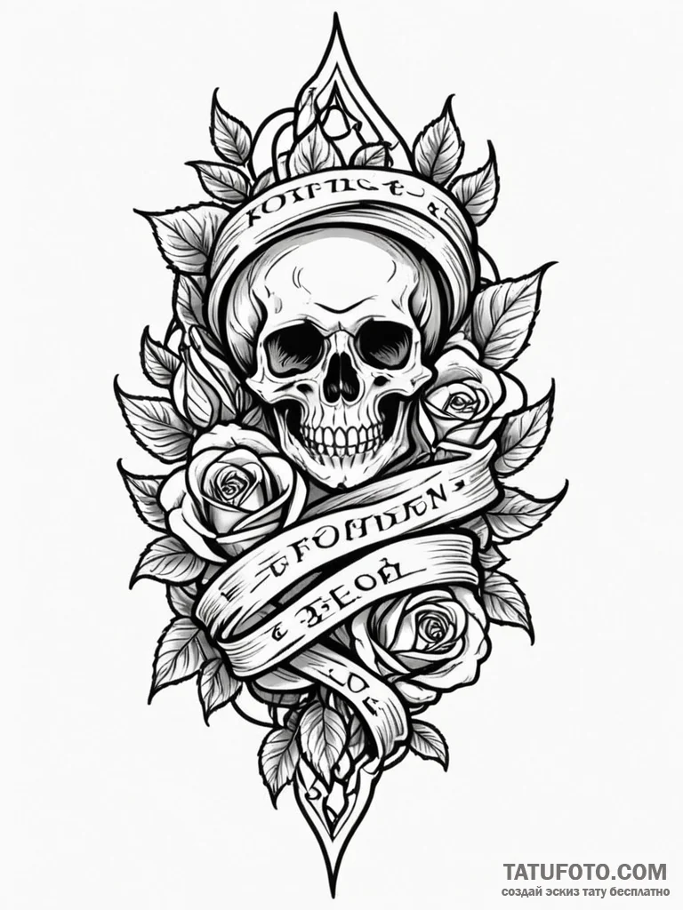 Burning scroll of forbidden text, concept art... - эскиз тату (№1751835326_0, 06.07.2025 20:55) — Tatufoto.com