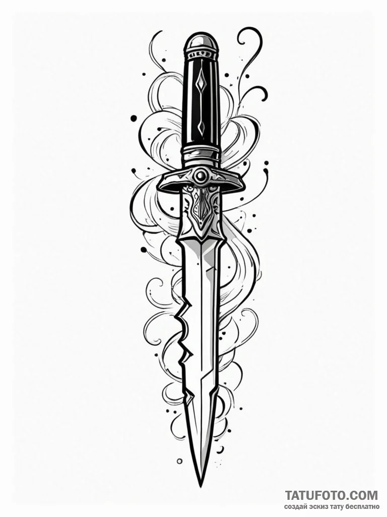 Switchblade knife, closed or open, artistic t... - эскиз тату (№1751835831_0, 06.07.2025 21:03) — Tatufoto.com