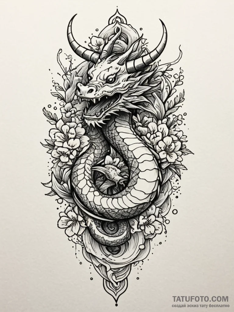 Bone horn with cracks, tattoo line art, dotwo… — эскиз тату (№1751836419_0, 06.07.2025 21:13) — Tatufoto.com