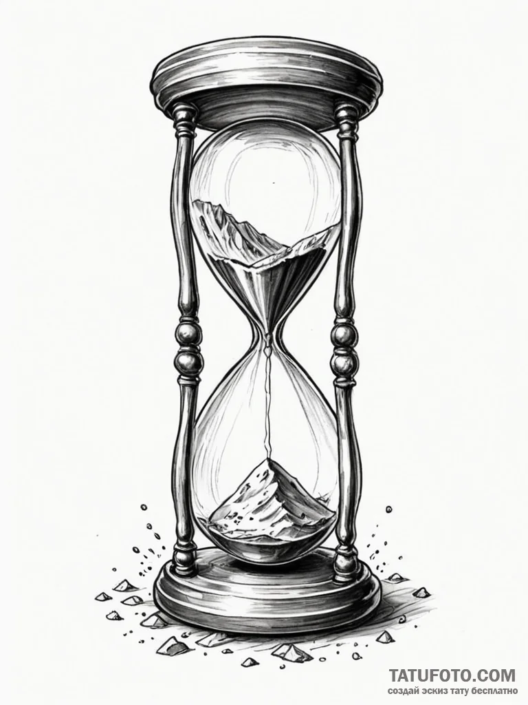 Hourglass (is in the original list, but can b... - эскиз тату (№1751837642_0, 06.07.2025 21:34) — Tatufoto.com