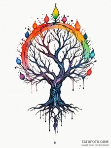 The erdtree from elden ring, tattoo drawing o... - эскиз тату (№1751838656_0, 06.07.2025 21:50) — Tatufoto.com
