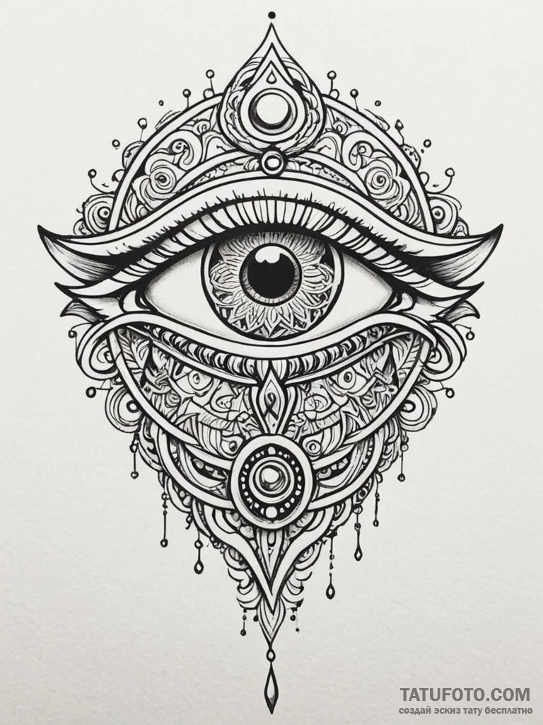 Eye of ra, concept art for tattoo, aesthetica... - эскиз тату (№1751840716_0, 06.07.2025 22:25) — Tatufoto.com