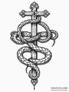 Serpent chain binding bone relic, tattoo sket... - эскиз тату (№1751845189_0, 06.07.2025 23:39) — Tatufoto.com