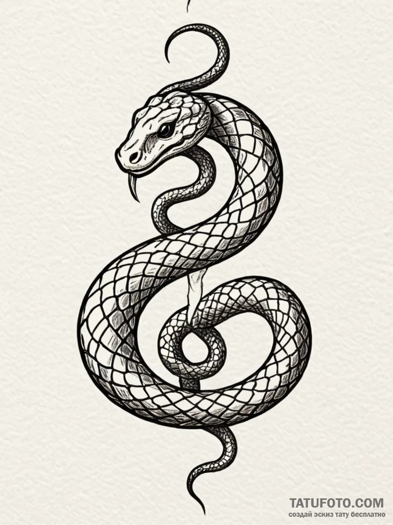 Symbol of uroboros (snake eating its tail), t... - эскиз тату (№1751846261_0, 06.07.2025 23:57) — Tatufoto.com