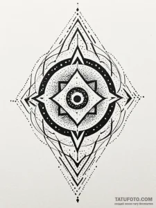 Rift sigil spinning through void, ink illustr... - эскиз тату (№1751851202_0, 07.07.2025 01:20) — Tatufoto.com