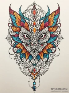 X, tattoo drawing outline, vibrant colors, fu... - эскиз тату (№1751856850_0, 07.07.2025 02:54) — Tatufoto.com