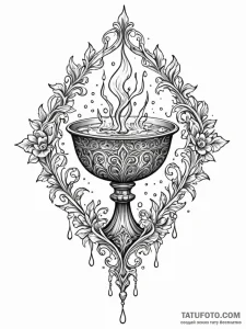 Tainted chalice dripping shadows, tattoo sket... - эскиз тату (№1751857019_0, 07.07.2025 02:56) — Tatufoto.com