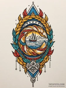 A powerful braided bread, delicious,, tattoo... - эскиз тату (№1751857786_0, 07.07.2025 03:09) — Tatufoto.com