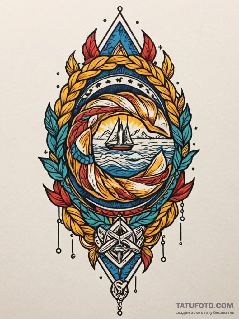 A powerful braided bread, delicious,, tattoo... - эскиз тату (№1751857786_0, 07.07.2025 03:09) — Tatufoto.com