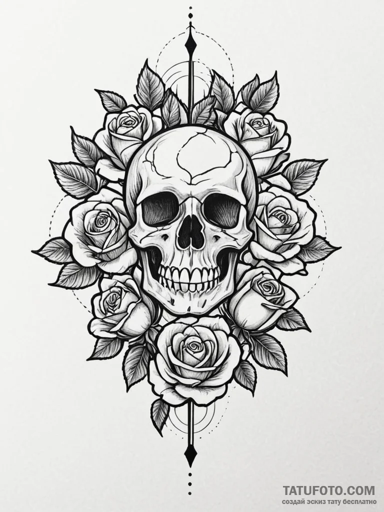 A camera aperture symbol, tattoo drawing outl... - эскиз тату (№1751859523_0, 07.07.2025 03:38) — Tatufoto.com